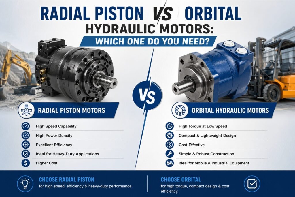 Radial Piston vs Orbital Hydraulic Motors: Which One Do You Need?