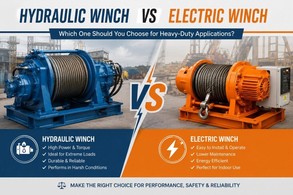 Hydraulic Winch vs Electric Winch